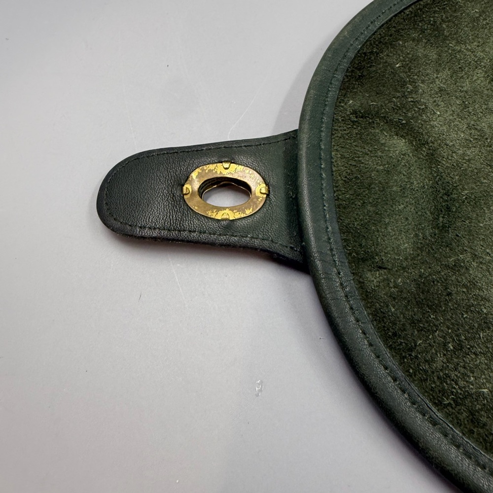 Coach 9943 Vintage Flap Backpack Bottle Green Leather - Picture 9 of 13